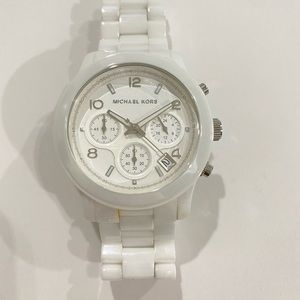 White Ceramic Michael Kors Women’s Watch
